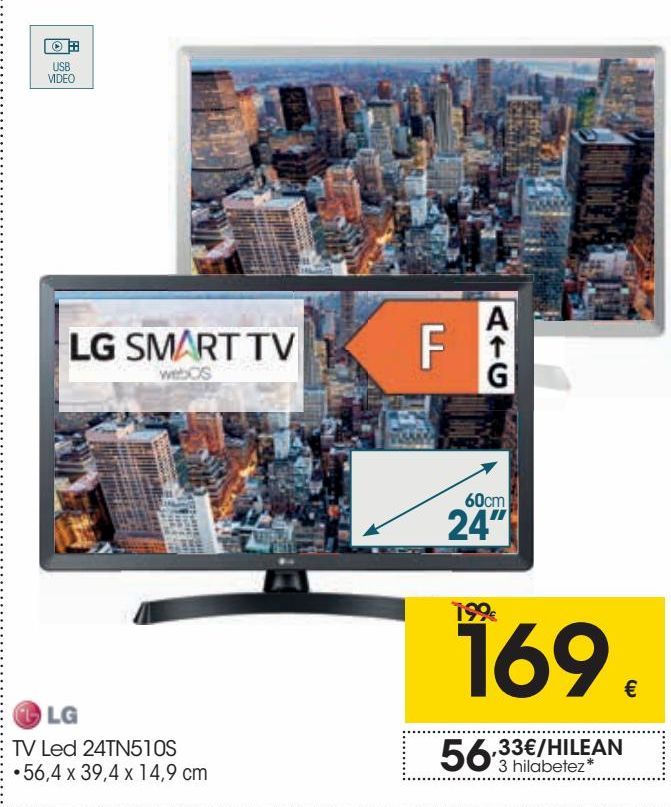Oferta de LG TV Led 24TN510S por 169€