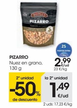 Oferta de PIZARRO Nuez en grano 130 g  por 2,99€