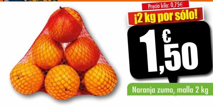 Oferta de Naranjas de zumo malla 2Kg por 1,5€