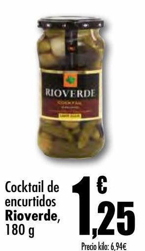 Oferta de Cocktail de encurtidos 180g Rioverde por 1,25€