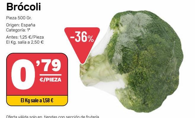 Oferta de Brócoli por 0,79€