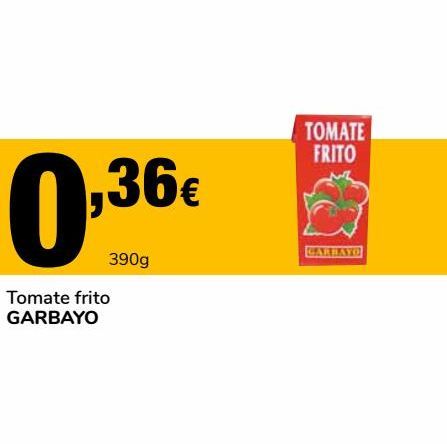Oferta de Tomate frito GARBAYO por 0,36€