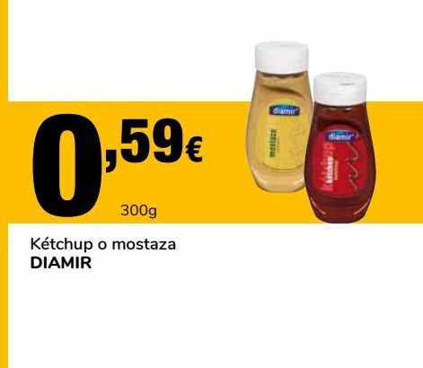 Oferta de Kétchup o mostaza DIAMAR por 0,59€