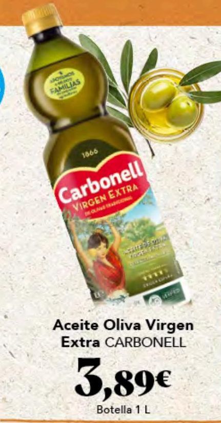 Oferta de Aceite de oliva virgen extra Carbonell por 3,89€