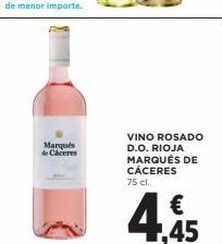 Oferta de Vino rosado Marqués de Cáceres por 