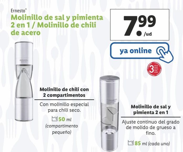 Oferta de Molinillo ernesto por 7,99€