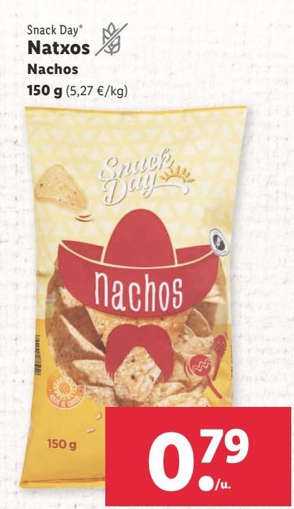 Oferta de Nachos Snack Day por 0,79€