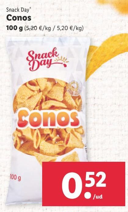 Oferta de Patatas chips Snack Day por 0,52€
