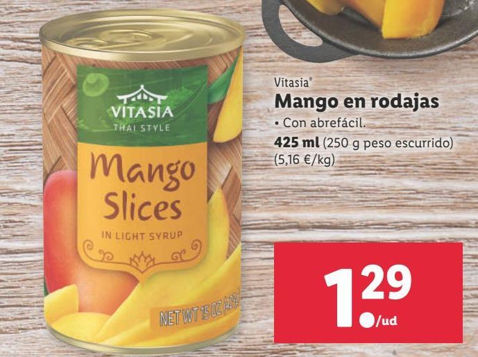 Oferta de Mangos Vitasia por 1,29€