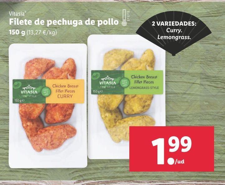 Oferta de Filetes de pollo Vitasia por 1,99€