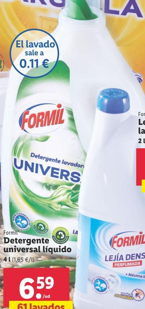 Oferta de Detergente líquido Formil por 6,59€