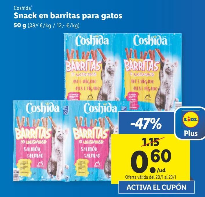 Oferta de Snacks para mascotas coshida por 0,6€