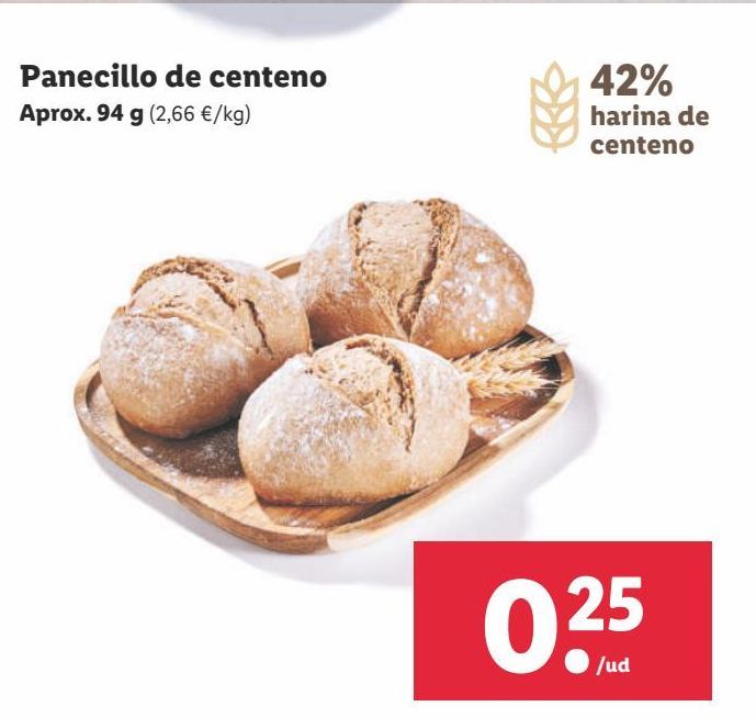 Oferta de Pan de centeno por 0,25€