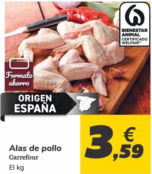 Oferta de Alas de pollo  por 3,59€
