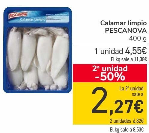 Oferta de Calamar limpio PESCANOVA  por 4,55€