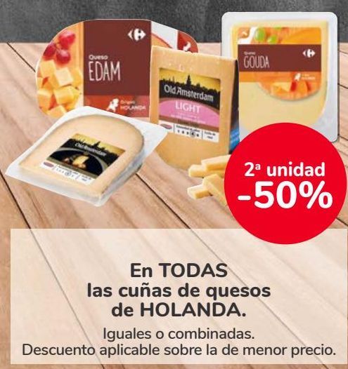 Oferta de En TODAS las cuñas de quesos de HOLANDA  por 