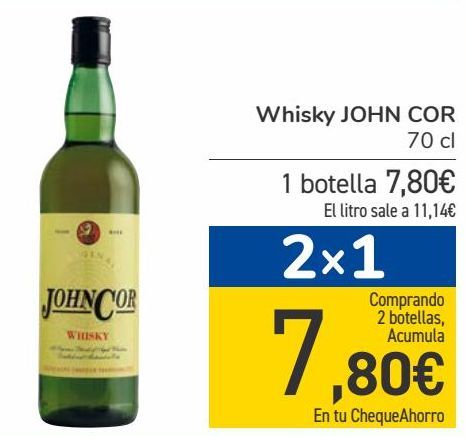 Oferta de Whisky JOHN COR  por 7,8€