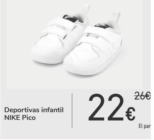 Oferta de Deportivas infantil NIKE Pico  por 22€