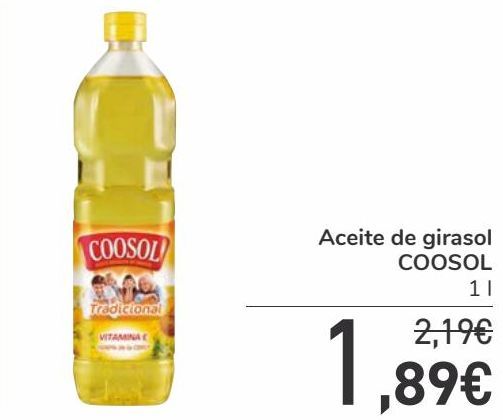 Oferta de Aceite de girasol COOSOL  por 1,89€