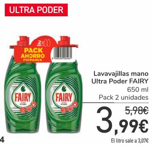 Oferta de Lavavajillas mano Ultra Poder FAIRY  por 3,99€
