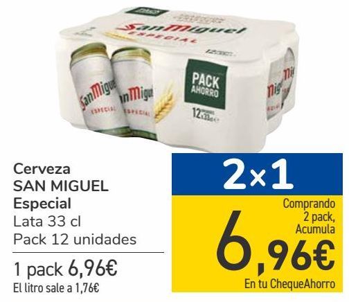 Oferta de Cerveza SAN MIGUEL Especial  por 6,96€