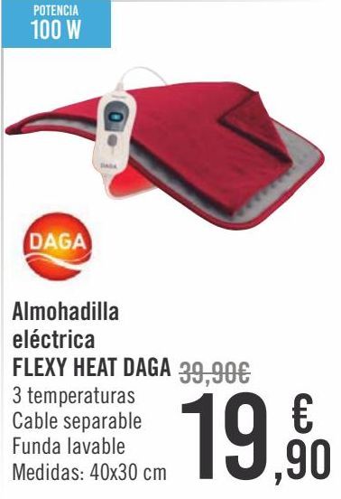 Oferta de Almohadilla eléctrica FLEXY HEAT DAGA  por 19,9€