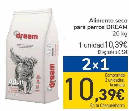 Oferta de Alimento seco para perros DREAM por 1039€