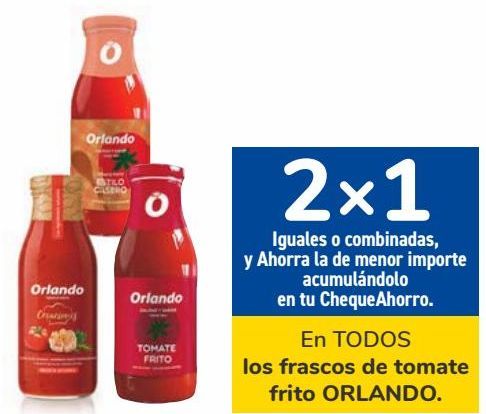 Oferta de En TODOS los frascos de tomate ORLANDO  por 