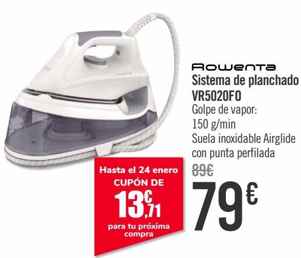 Oferta de ROWENTA Sistema de planchado VR5020F0 por 79€