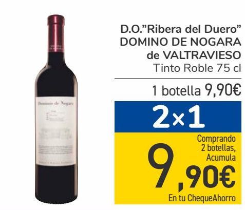 Oferta de D.O. ''Ribera del Duero'' DOMINO DE NOGARA de VALTRAVIESO  por 9,9€