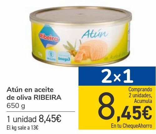 Oferta de Atún en aceite de oliva YBARRA  por 8,45€