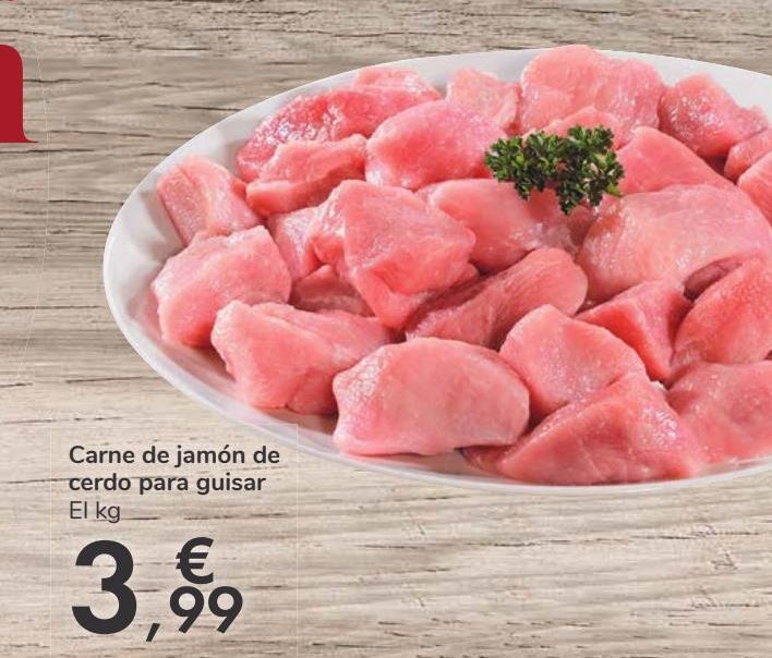 Oferta de Carne de jamón de cerdo para guisar  por 3,99€