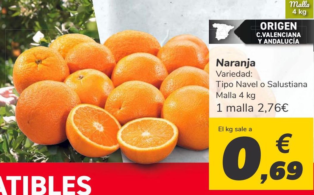 Oferta de Naranja  por 2,76€