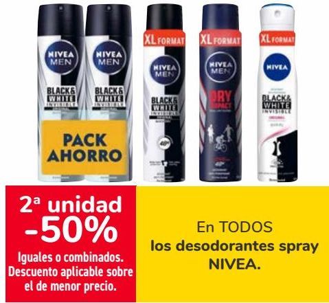 Oferta de En TODOS los desodorantes spray NIVEA  por 