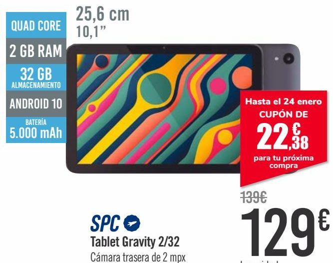Oferta de SPC Tablet Gravity 2/32  por 129€