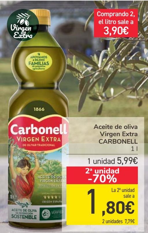 Oferta de Aceite de oliva Virgen Extra CARBONELL  por 5,99€