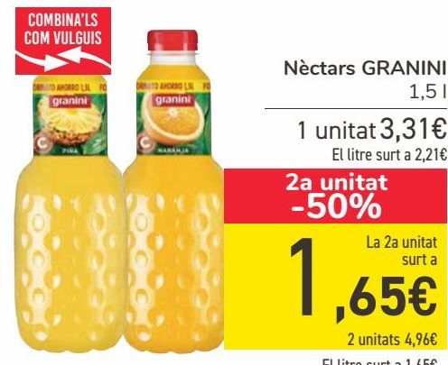 Oferta de Néctares GRANINI  por 3,31€