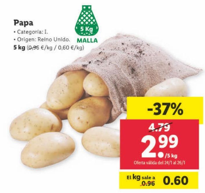 Oferta de Patatas por 2,99€