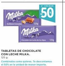 Oferta de Chocolate con leche Milka por 