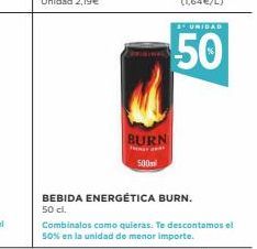 Oferta de Bebida energética Burn por 