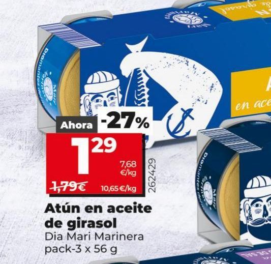 Oferta de Atún en aceite de girasol por 1,29€