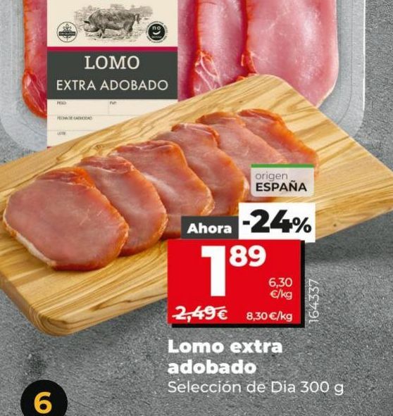 Oferta de Lomo extra adobado por 1,89€
