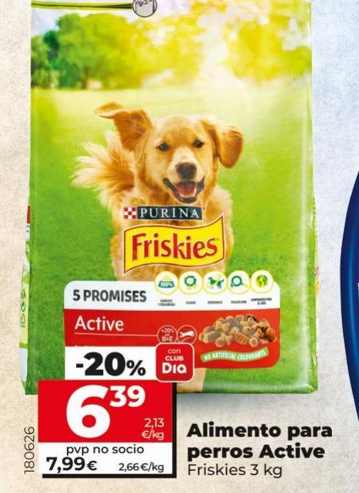 Oferta de Alimento para perros Active Friskies 3 Kg por 7,99€