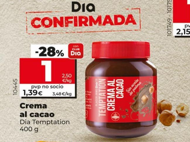 Oferta de Crema al cacao por 1,39€
