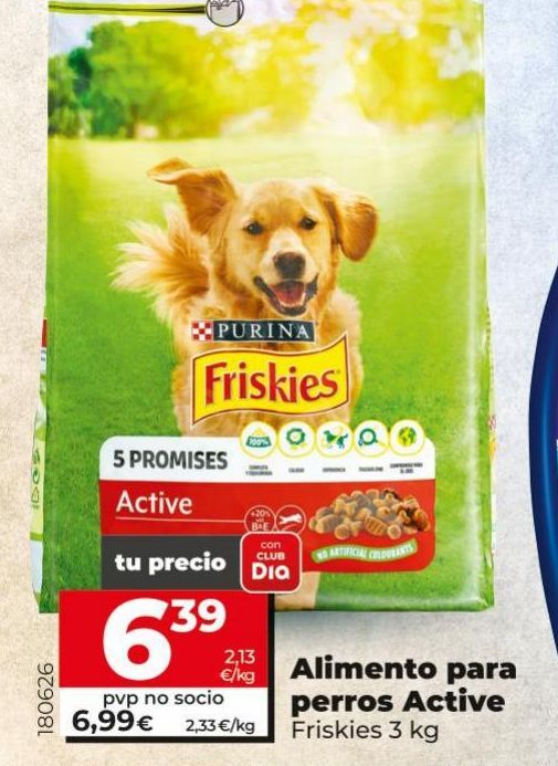 Oferta de Alimento para perros Active Friskies 3 Kg por 6,99€