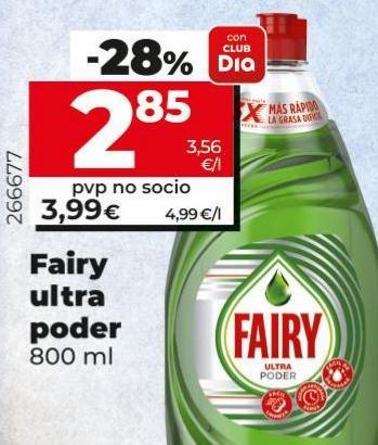 Oferta de Detergente Fairy por 3,99€