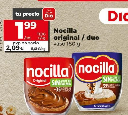 Oferta de Crema de cacao Nocilla por 2,09€