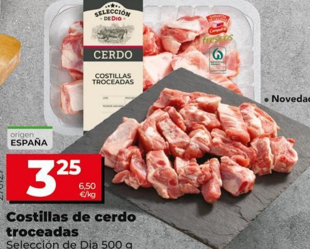 Oferta de Costillas de cerdo Dia por 3,25€