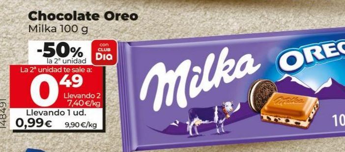 Oferta de Chocolate Milka por 0,99€
