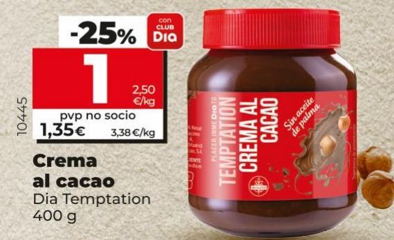 Oferta de Crema de cacao por 1€